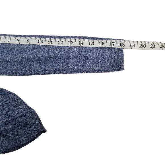 Abercrombie Kids Moose Logo Long Sleeve Tee 7/8 Blue Heather Casual Preppy - Picture 9 of 10